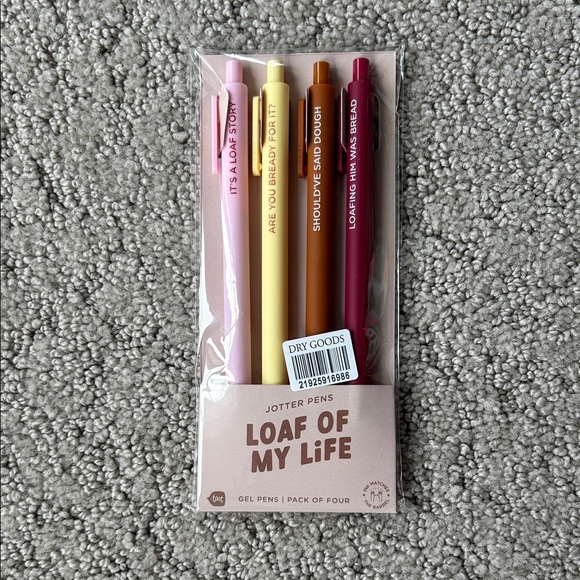Other - Talking Out of Turn "Loaf of My Life" Jotter Pen Set NEW